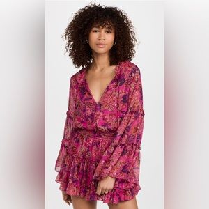 MISA Leeva Dress Fuschia Batik